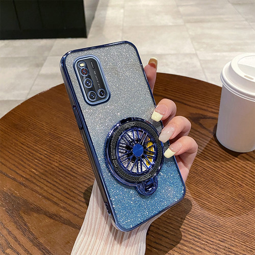 vivov19手机壳新款闪粉时尚软壳适用V19Neo高端旋转陀螺磁吸支架全包创意超薄vivoV19印度版女防摔简约保护套