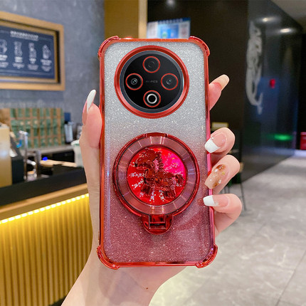 vivoY500手机壳新年款马上有钱气囊防摔全包软壳适用Y500Pro高级感创意旋转陀螺支架超薄简约个性时尚保护套