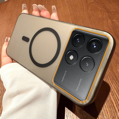 适用红米K70透色磁吸手机壳