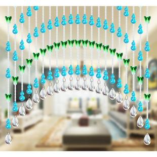 葫芦水晶珠帘客厅餐厅卫生间隔断门帘玄关过道挂帘子免 2025新中式