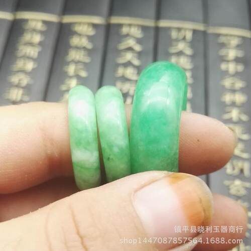 2026情侣款翡翠指环满禄干青翡翠戒指铁龙生翡翠扳指玉石工艺品