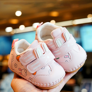 1岁男女学步单鞋 婴儿3 宝宝学步鞋 12个月软底防滑鞋 春秋款