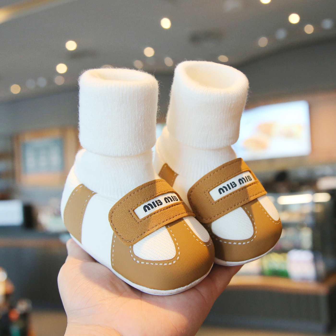 冬季步前加绒宝宝鞋男女0-12个月高筒软底防滑保暖步前鞋9