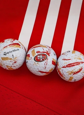 代购Taylormade泰勒梅 SpeedSoft NFL旧金山49人队2025款高尔夫球
