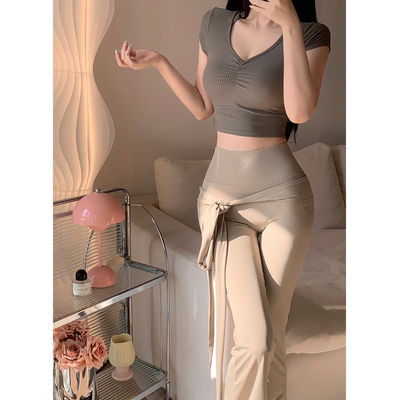 PHYTNESS 2026新款舒适修身抽褶镂空美背上衣带胸垫瑜伽服