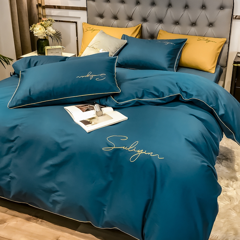 轻奢风纯棉四件套全棉60支长绒棉