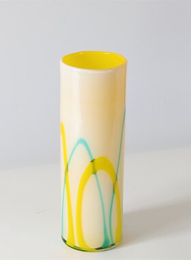 日月堂解放后老香插花o瓶晕染玻璃赏瓶摆件杂项古玩古董收藏老物