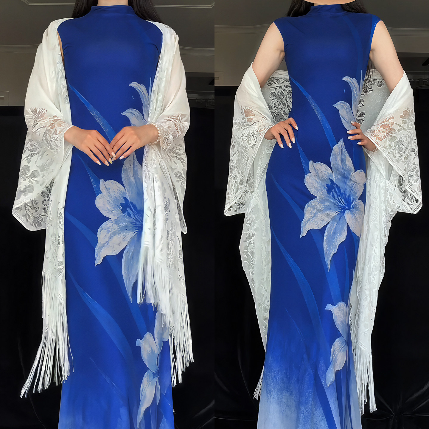 芜湖被这个披肩美到啦！蕾丝披肩