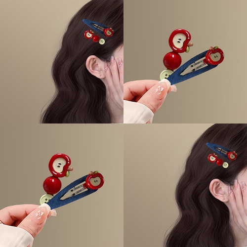 多巴胺苹果系列发夹刘海夹发卡