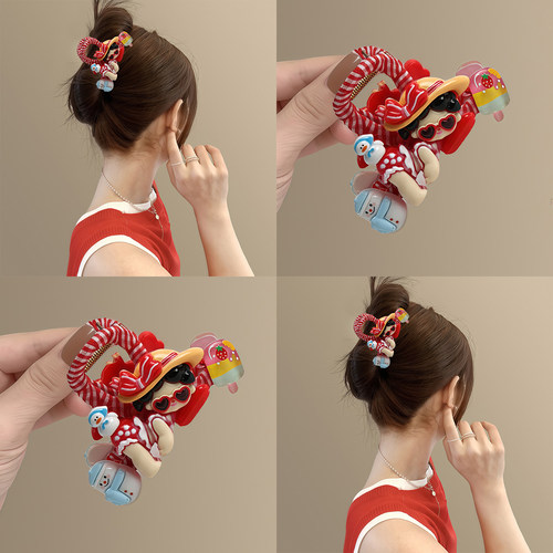 创意萌趣睡美人女孩抓夹鲨鱼夹