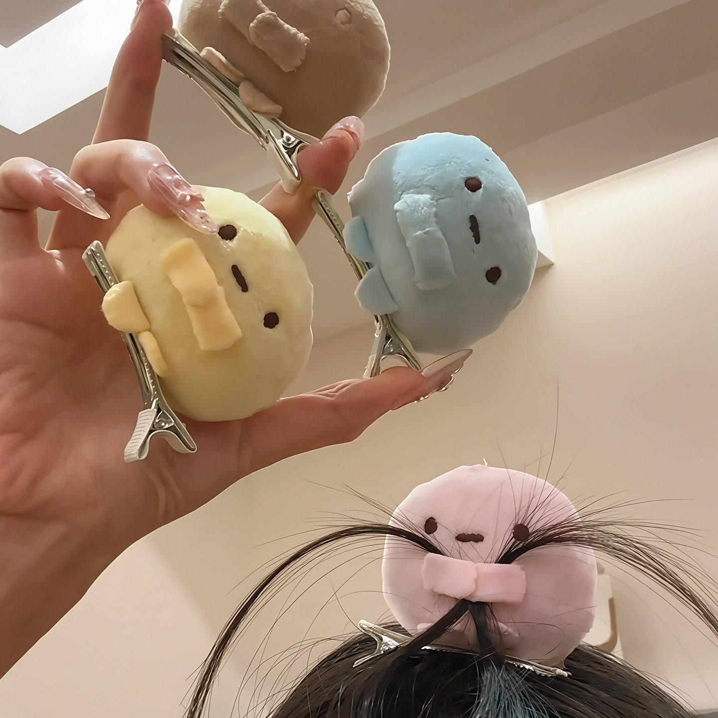 碎发不听话！就这样抱起来！发卡