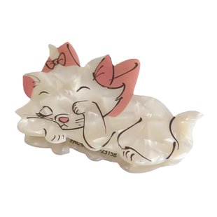 新款动物系列玛丽猫醋酸抓夹甜美后脑勺旅行发夹超可爱盘发鲨鱼夹