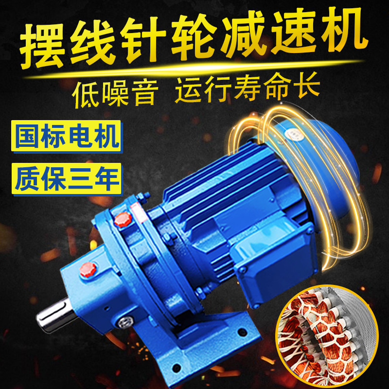 常州卧式摆线针轮减速机小型立式摆针式减速器铜芯减速机电机一体
