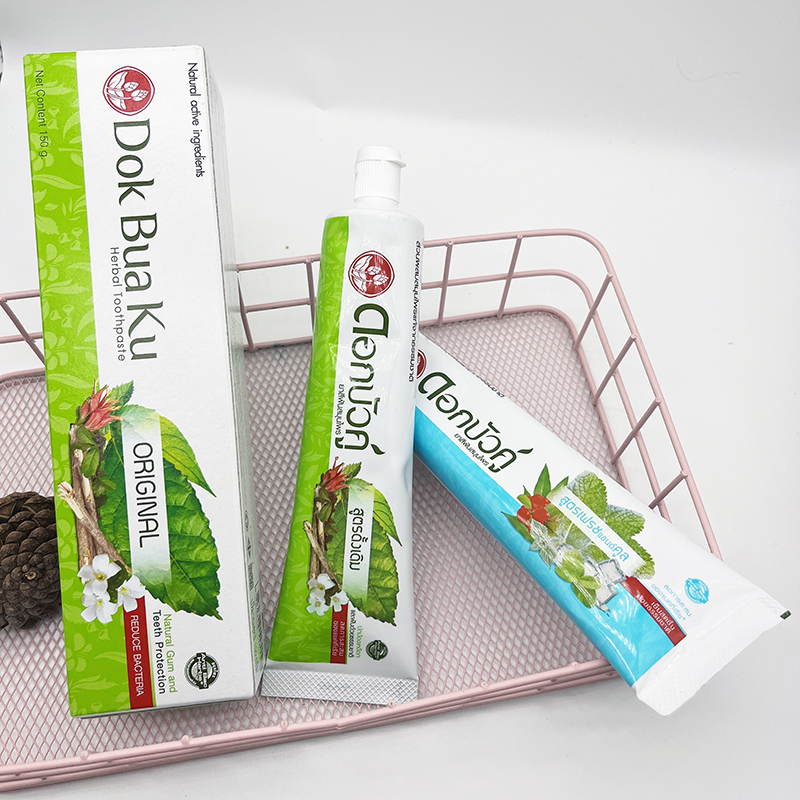 泰国双莲草本牙膏清洁去口气150g