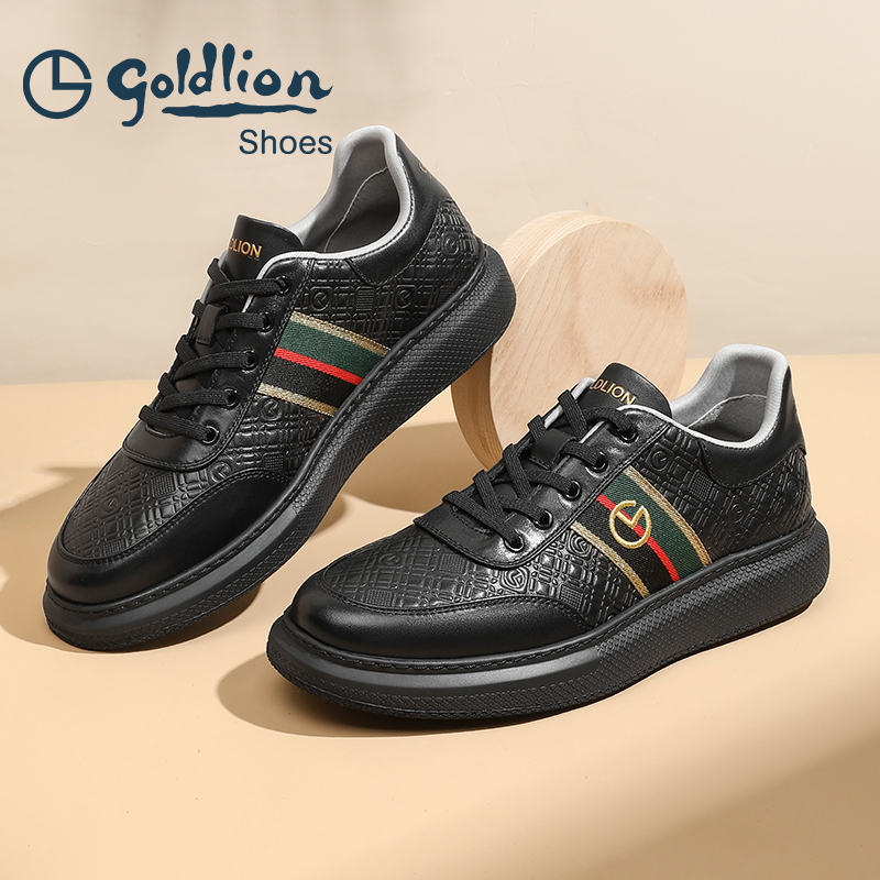 正品板鞋金利来商务休闲真皮鞋