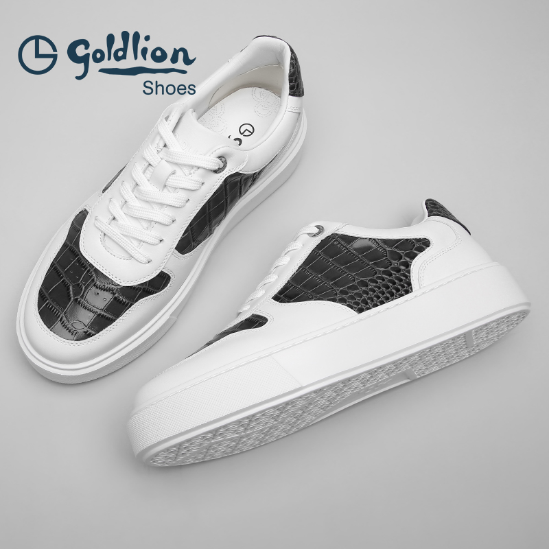 金利来春秋季男士休闲板鞋小白鞋