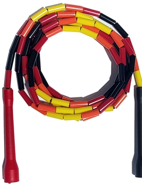 不晚加粗4.5mm绳芯曼巴超稳轨迹CC柄硬珠节竹节跳绳放绳花式花样