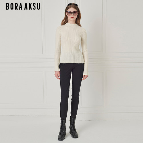 BORAAKSU净色修身羊绒内搭套头衫