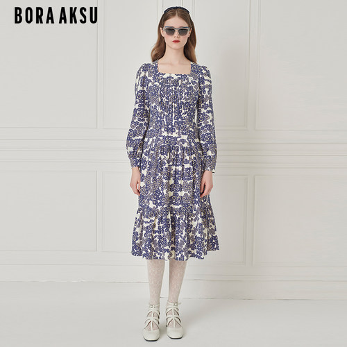 BORAAKSU印花碎花连衣裙