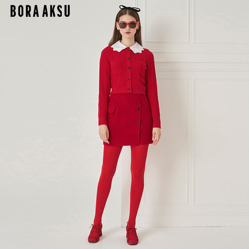 BORAAKSUA字毛呢半身裙