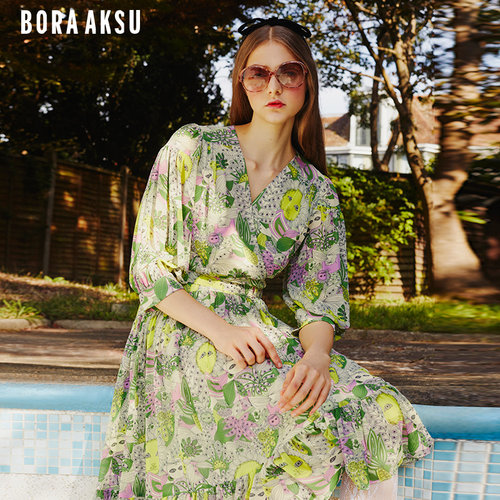 BORAAKSU茶歇裙连衣裙