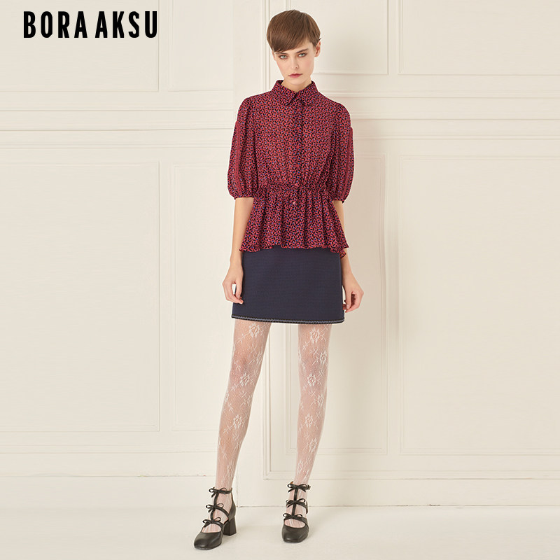 BORAAKSU碎花衬衫上衣