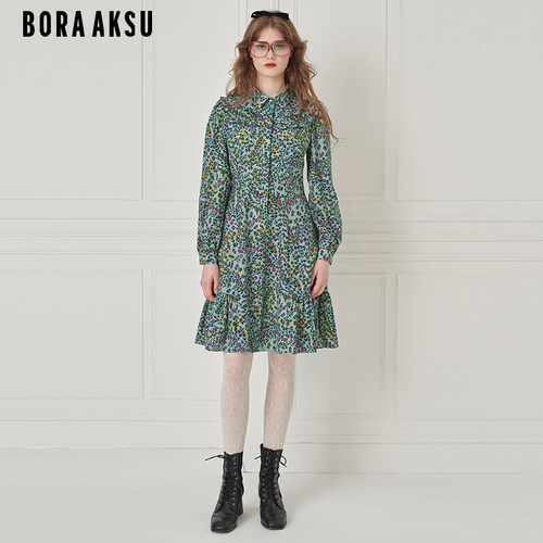 BORAAKSU印花碎花连衣裙