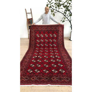 WOVENTALES天织中东进口手工羊毛波斯Turkmen地毯294x165