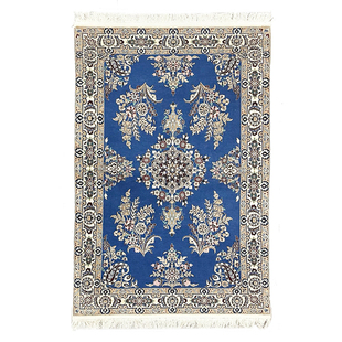 WOVENTALES天织中东进口原装 手工羊毛加丝波斯Nain地毯143x100