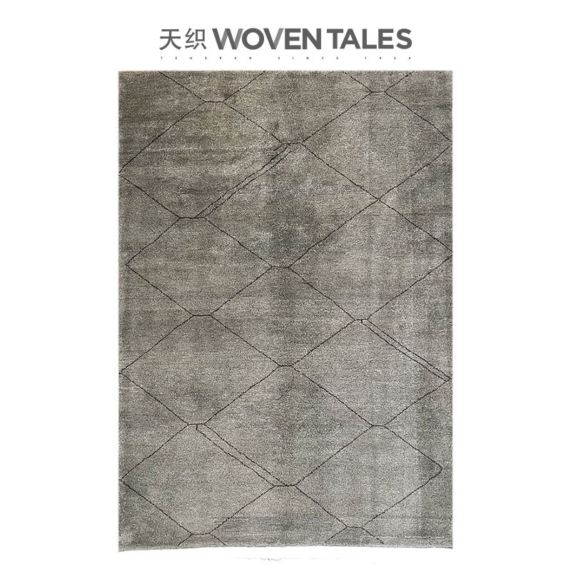 进口卧室书房现代手工地毯