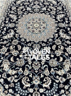 WOVENTALES天织中东进口羊毛加丝手工波斯Naine地毯客厅247x157