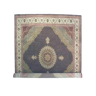 WOVENTALES天织中东进口手工羊毛加丝波斯龙凤Tabriz地毯419x400