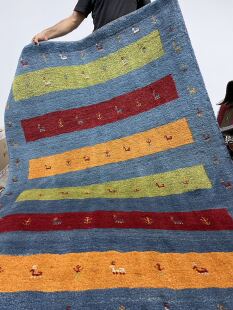 WOVENTALES天织中东进口原装 手工羊毛部落民族地毯客厅200x140cm