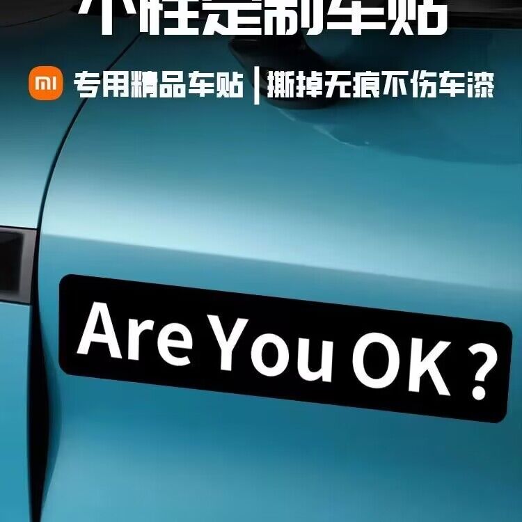 AreYouOK?小米创意车贴