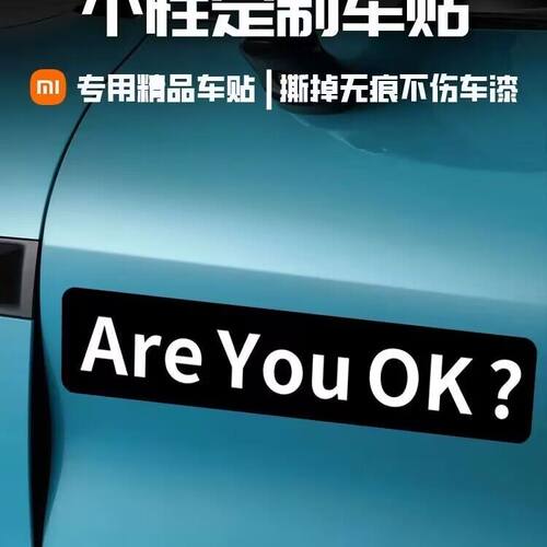 AreYouOK?小米创意车贴