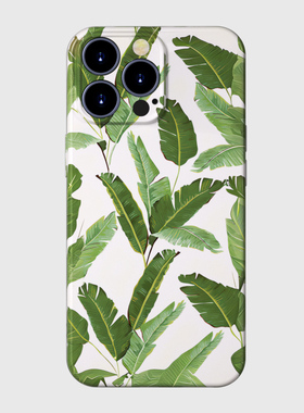 绿色芭蕉叶华为mate60 p60 50 40 30原创意小众女新款20适用nova12 11 10 9 8 7手机壳pro夏天全包软保护壳se
