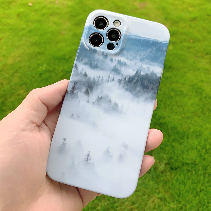 密雾山林自然风景小众手机壳