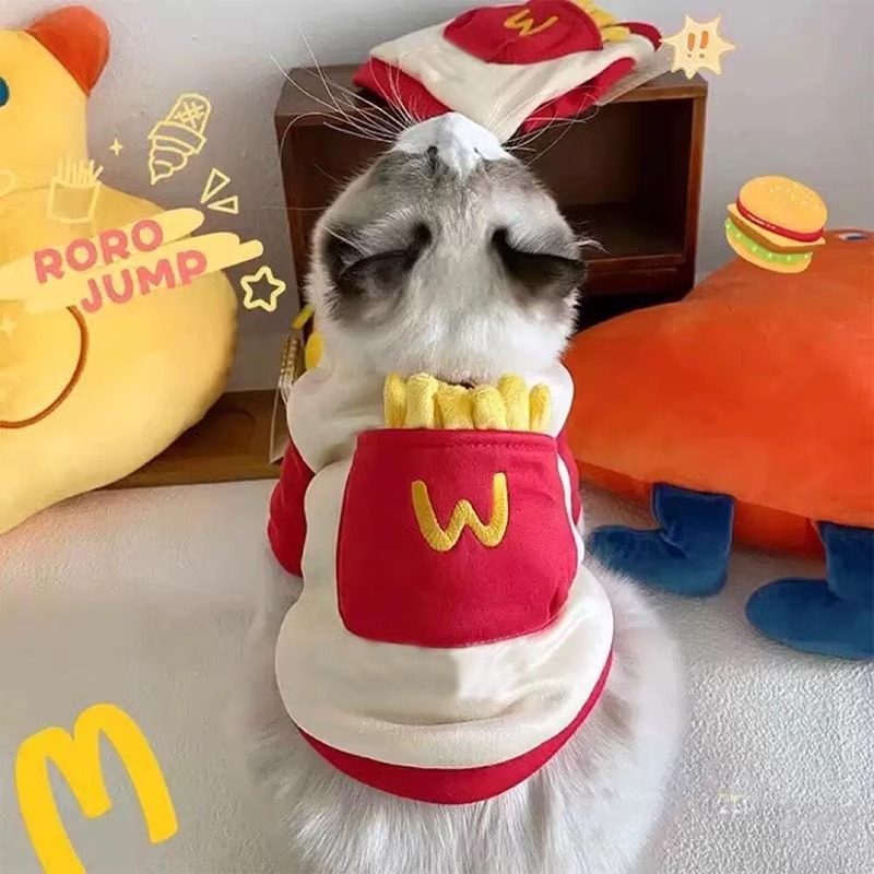 猫咪衣服保暖卫衣可爱小狗秋冬款