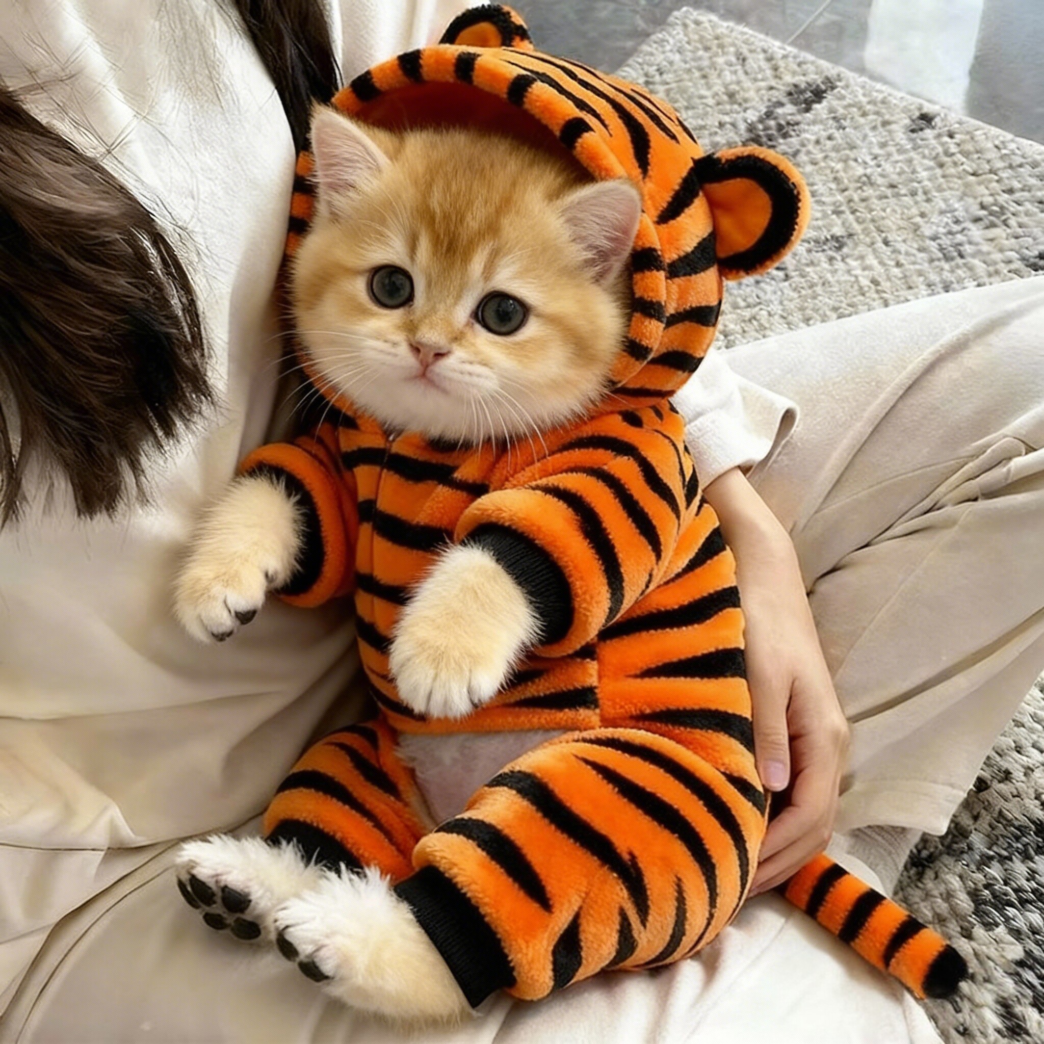 猫衣服秋冬款保暖加厚可爱老虎