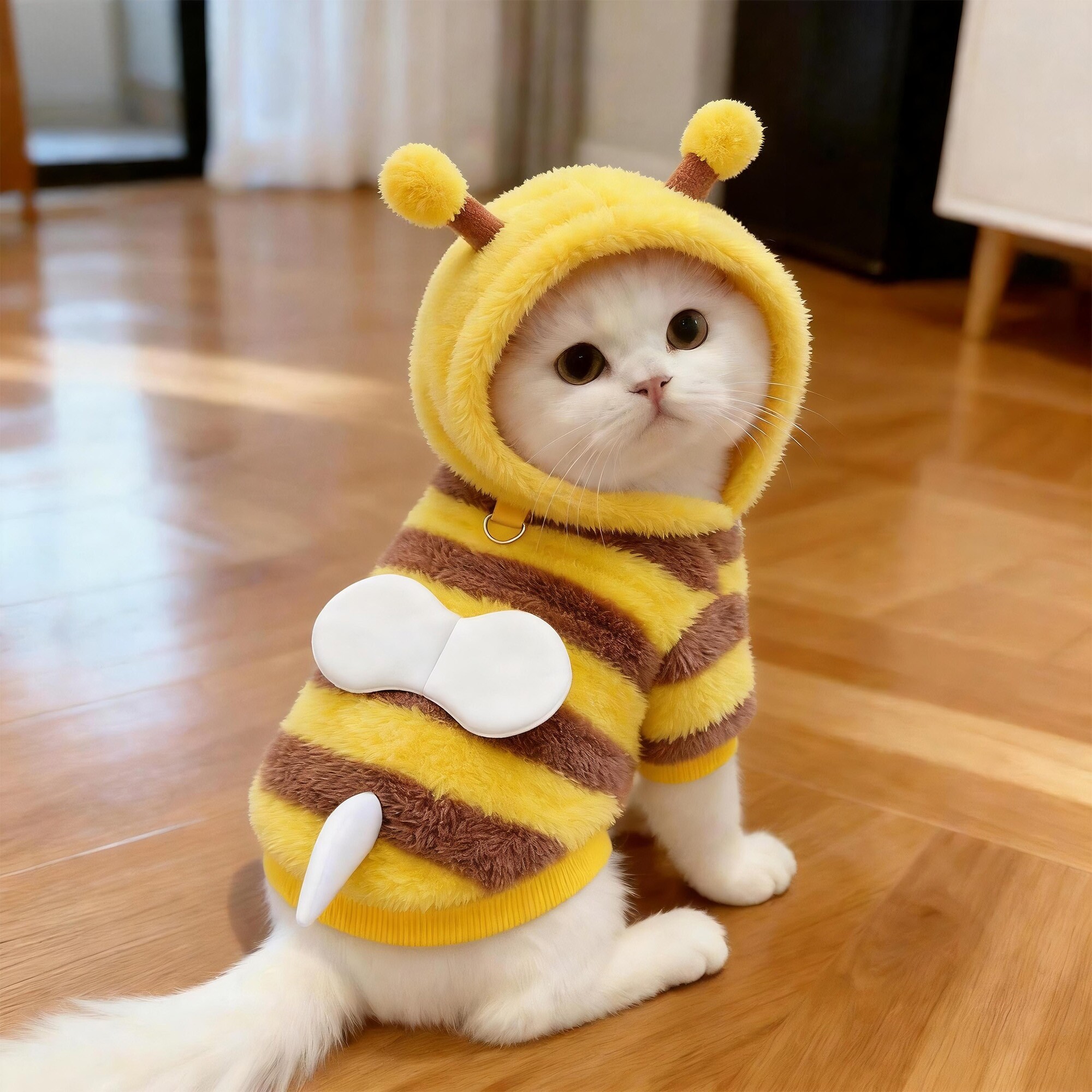 宠物秋冬款衣服可爱猫咪蜜蜂装