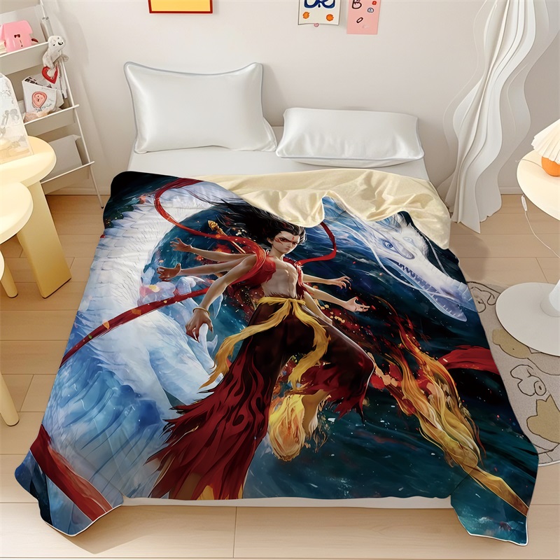 哪吒卡通动漫夏凉被空调被