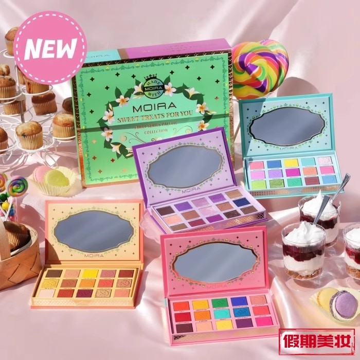 清仓  现货正品MOIRA甜点甜品系列moria马卡龙15色眼影盘1.7g*15