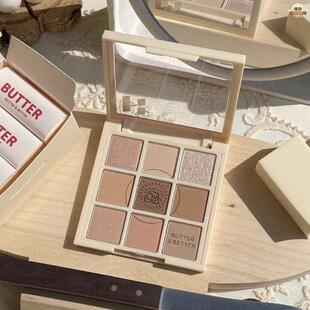 holica眼影燕麦烤奶九色盘04黄油盘daizy深棕色holike眼影盘