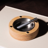 金属304不锈钢防水耐用厚重质感 见闻烟灰缸 制吉家居 新品