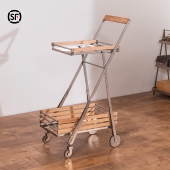 制吉家居 移动边几多层现代简约客厅不锈钢 新品 归月小推车