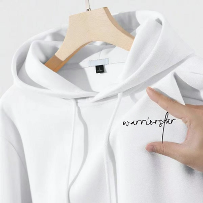 美式加绒卫衣男秋冬季2025新款青少年男款加厚黑色重磅连帽外套Y