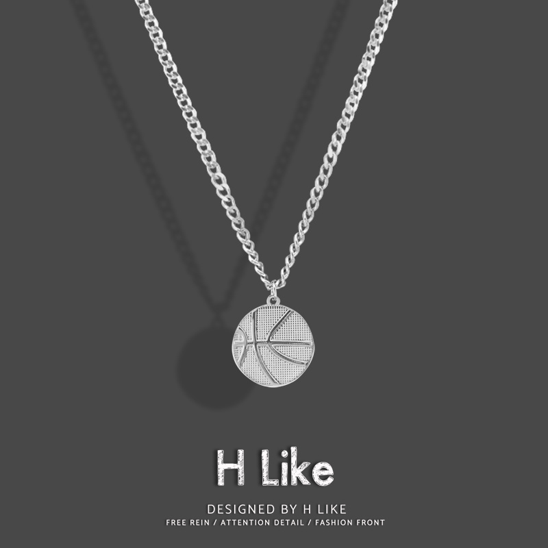 潮男嘻哈简约篮球项链网红酷高街