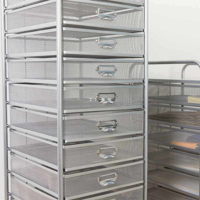 ft铁艺10抽屉a4a3推车钢制文件收纳柜架框办公多层杂物整理架金属,居家日用,其它,淘宝优惠券,粉丝福利购,淘宝优惠卷