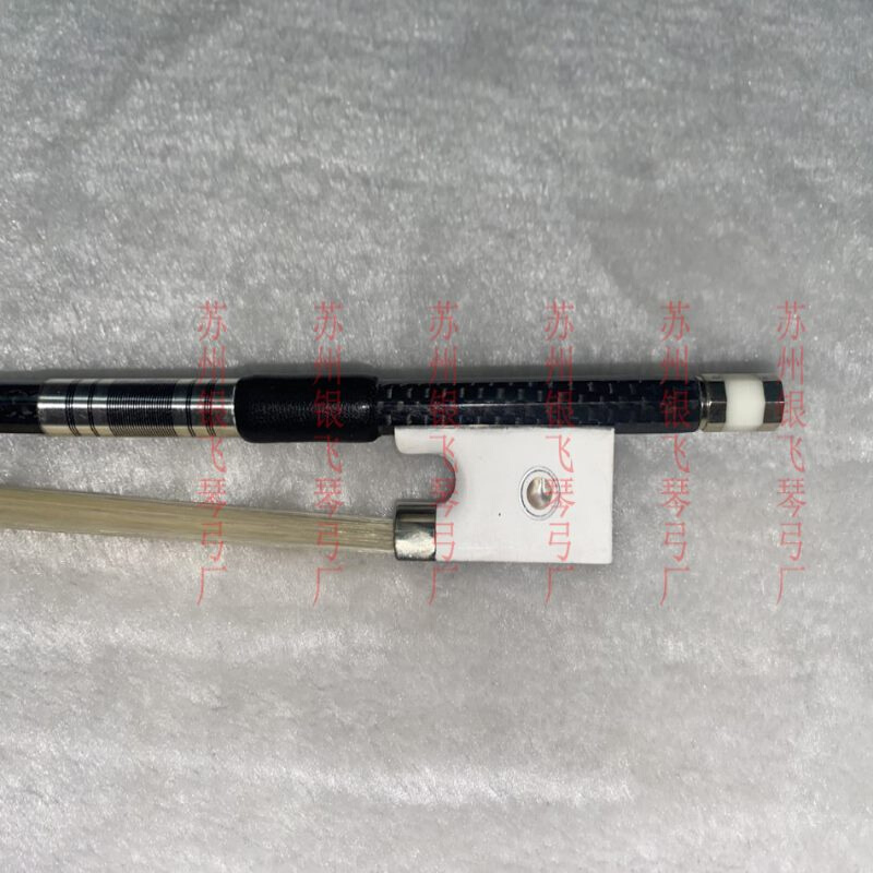 花格子碳纤维小提琴琴弓白色尾库白色螺丝小提琴弓蒙古白马尾