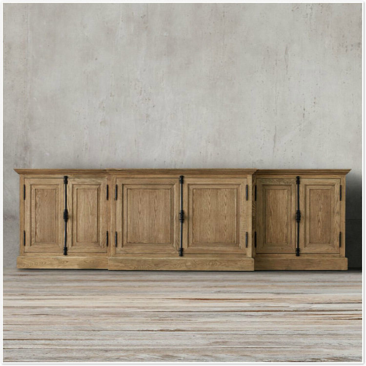 美式乡村实木茶几电视柜组合套装客厅小户型成套家具复古小美风格